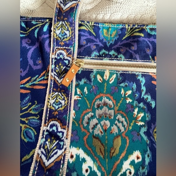 Stylish Blue and Gold Women's Tote Bag - Picture 16 of 16